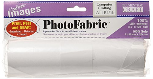 Blumenthal Lansing Crafter's Images 100-Percent Silk Habotai, 8-1/2-Inch by 100-Inch Roll Photo Fabric