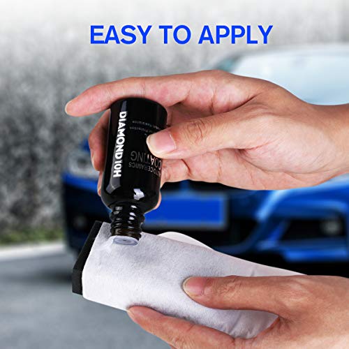 10H Ceramic Coating, 2020 Upgraded Version Automotive Polish High Gloss Anti Scratch Car Kit Liquid Nano Ceramic Coating Paint Protection Sealant Super Hydrophobic Coating (30ML)