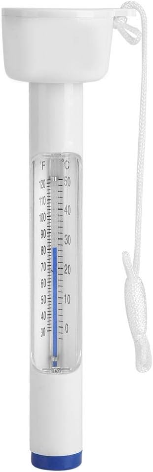 Junluck Floating Pool Thermometer, Large Floating Thermometer for Outdoor & Indoor Swimming Pools Spas Hot Tubs Fish Ponds (30~120℉ & 0~50℃)