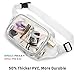 Clear Fanny Pack, iSPECLE Clear Fanny Packs Stadium Approved for Football Event, Concert, Travel, Adjustable 19 to 47 inch Waist Strap for Women Pink
