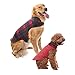 Dog Winter Clothes Reversible Fleece Jacket Warm Coat Windproof Christmas Costume Xmas Gifts for Cold Weather Wearing