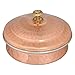 Zap Impex Set of 2, Copper Tableware Serving Bowl Indian Serveware Handi Set, Tureen Copper Stainless Steel Serving Dishes For Serving your favourite Dish with a Traditional Touch (No: 2 (15 cm))