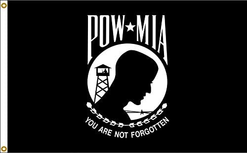 POW MIA Double Sided 3ftx5ft Nylon Flag 3x5 Made in USA 3'x5'