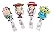 Finex Set of 4 Toy Story Retractable Badge Holder ID Badge Reel Clip On Card Holders - Buzz Lightyear Woody Jessie Green Alien