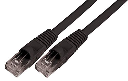 Pro Signal PSG91512 Cat6 UTP LSOH Ethernet-Patchkabel, Knickschutz, 3 m, Schwarz