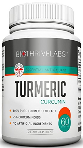 Biothrive Labs Best Turmeric Curcumin Supplement With BioPerine® - 95% Curcuminoids - 60 Caps