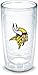 Tervis Made in USA Double Walled NFL Minnesota Vikings Insulated Plastic Tumbler Cup Keeps Drinks Cold & Hot, 16oz - No Lid, Primary Logo