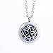Aromatherapy Essential Oil Diffuser Locket Necklace ~ Wear Your Aroma Oils ~ Hypo-Allergenic Surgical Grade Stainless Steel Pendant Jewelry Set | 3 Refill Pads Included | For Men, Women, Boys & Girls