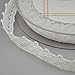 Fowod 2 Roll Cotton Lace Wedding Trim Ribbon Craft Crochet Durable Lace Trim Decoration,10.9 Yard/32.8 Feet (17mm, White)