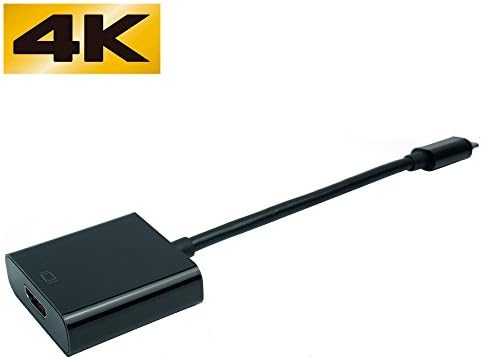 USB Type C to HDMI Converter Adapter USB 3.1 to HDMI Connector For New MacBook MacBook Pro and other USB 3.1 DeviceConnect to the Monitor HDTV Projector to Make The Mac Multi-Screen Display (black)