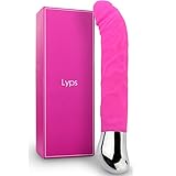 Lyps Dildo Vibrator 10 Vibration Settings, Stimulation (USB Charged), Stimulate Vagina, G-Spot and Clitoris, Waterproof, Powerful and Quiet, Discreetly Adult Sex Toy, Pink