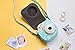 Katia Camera Case Bag Compatible for Fujifilm Instax Mini 11/9/ 8+/ 8 Instant Film Camera with Shoulder Strap and Photo Accessories Pocket - Kapok