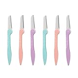 EVERMARKET Folding Eyebrows Facial Razor Sharper for Women Girls (6 Pack)