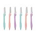 EVERMARKET Folding Eyebrows Facial Razor Sharper for Women Girls (6 Pack)