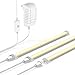 OxyLED Under Cabinet Lights, Linkable LED Under-Cabinet Lightening Strip Lights, Dimmable 3 Light Panel Kit Closet Light with Magnetic Strip, 14W 1600 lumen for Kitchen Cabinet, Dining Room, Shelf