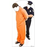 Advanced Graphics Inmate and Police Officer Stand-in Life Size Cardboard Cutout Standup