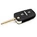 Keyecu Replacement Folding Remote Key Shell for Hyundai Accent Case Fob 3B Uncut Blade