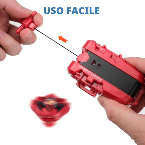 X Attack Type Battle Top Set with String Launcher