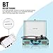Record Player ,JOPOSTAR Suitcase Portable 3-Speed Turntable Player Built-in Speakers , BT ,Headphone Jack ,RCA Outputthumb 4