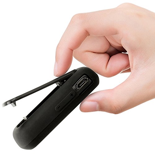 igadgitz U3902 Silicone Gel Skin Cover Case Compatible with Sandisk Sansa Clip Jam MP3 SDMX26-008G (2015) - Black