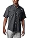 Columbia Men's Bahama II UPF 30 Short Sleeve PFG Fishing Shirt, Black, Medium