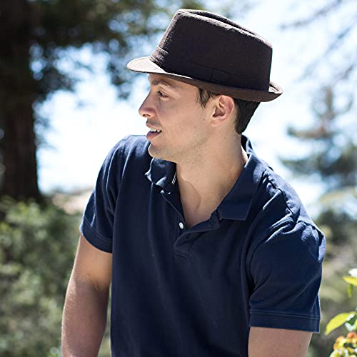Short Brim Hat for Men Mens Hats Fedora 