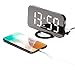 Faveo Digital alarm clock - stylish led clock with the USB port, a huge display, adjustment of display's brightness, the function of saving the configuration