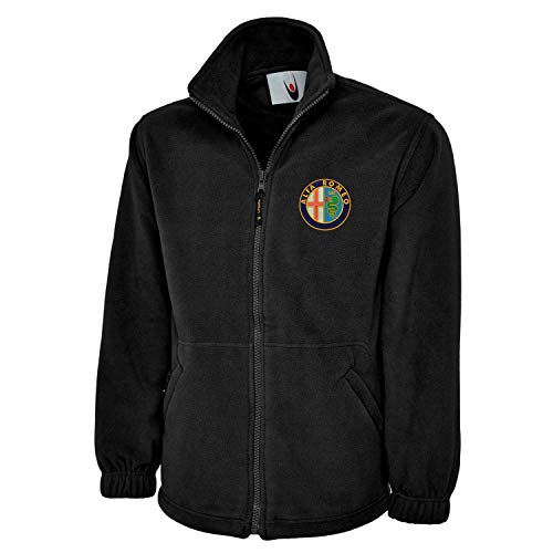 Un Embroidered Alfa Romeo Logo Fleece Jacket Workwear