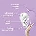 Vanity Planet Glowspin Spa Facial Brush Cleaning System - Gentle Exfoliator, Water-resistant - Suited for Sensitive Skin, Bombshell Blue