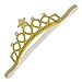 Gellwhu 2pcs Baby Girl Crown Headband Head Wrap Hair Band Headwear Gold Silver