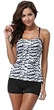 Charmleaks Womens women tankinis swim tankini top swimsuits for women tankini Size large