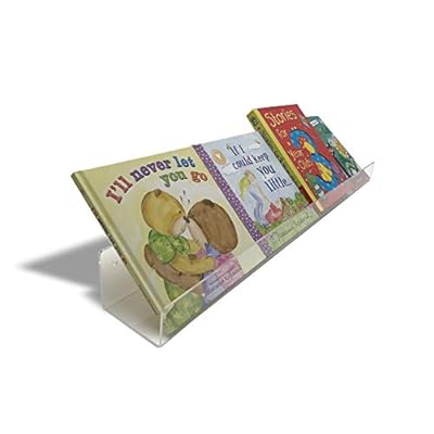 36 Inch Clear Acrylic Floating Shelf, Wall Mounted Nursery Kids Bookshelf, Invisible Spice Rack, Set of 2 Shelves