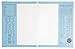 Mead Color Talk Pee Chee Portfolio, Dark Blue