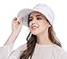 Wide Large Brim Sun Hat Summer UV Protection Thin Hat 2 in 1 Beach Sun Hat,White,One Size