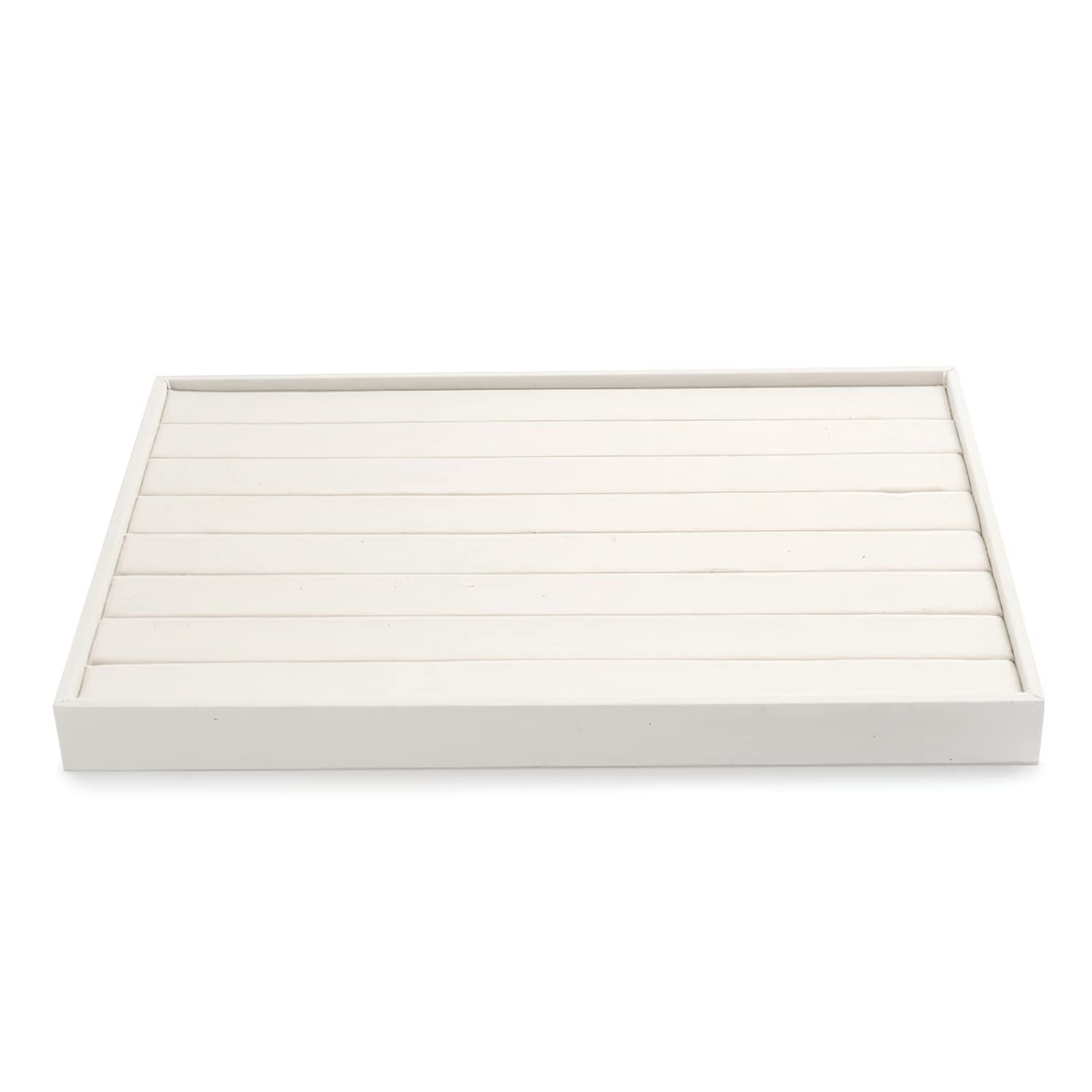 Oirlv Linen Jewellery Tray Stackable Jewellery Display Tray Ring Storage Tray for Ring Earring Display and Organiser