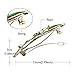 MagiDeal 2Pieces Fashion Clamp Crystal Rhinestone Lady Headwear Hair Clip Barrette Hairpin