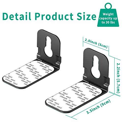 notiela Universal Soundbar Wall Mount Bracket Floating Wall Shelf for