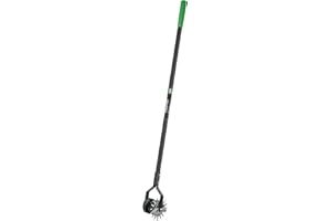 Truper 32100 Tru Tough Rotary Lawn Edger with Dual Wheel and Ash Handle, 48-Inch