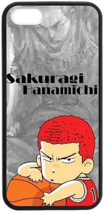 Tobe Slam Dunk Sakuragi Hanamichi red hair Custom Case for iPhone 5,5S TPU (Laser Technology)