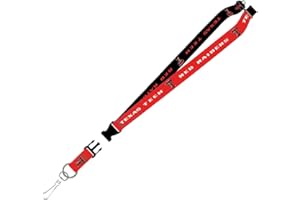 PRO SPECIALTIES GROUP NCAA Two-Tone Lanyard with breakaway safety clasp and easy-remove clip for keys or ticket holder