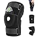 DISUPPO Hinged Knee Brace, Compression Knee Support, Adjustable Open-Patella Stabilizer for Sprains, Arthritis, ACL, Meniscus Tears, Ligament Injuries