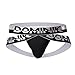 Two Pairs of Dominik Cotton Jockstraps Underwear, Mens (L, Black)