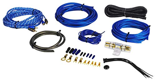 Rockville RWK81 8 Gauge Complete Amp Installation Wire Kit with 100% Copper RCA