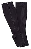 Zippered Compression Knee Socks Supports Stockings Leg Open Toe 23-32mmHg Zipper