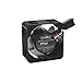 Noiseblocker ITR-PM-2 Case Fan 40 mm BlackSilent Pro PC Fan PWM with Silent Wings Silicone Frame Only 15 mm High – 3800 RPM