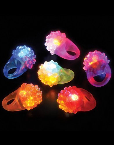 Rhode Island Novelty Flashing LED Bumpy Ring