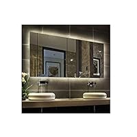 Hans&Alice LED Lighted Rectangular Wall Mounted Mirror (LED Lighted, 48"x28")