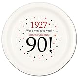 1927 - 90TH BIRTHDAY DESSERT PLATE (8 CT.)