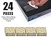 Arrowzoom 24 Double Sided Transparent Strong Acoustic Foam Panels Adhesive Tapes Easy Mounting Heavy Duty Sticky Pads Polyester Tile Acoustical Treatment Studio Recording Improvements 1.18x1.18in