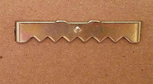 100 Large No Nail Nailess Sawtooth Picture Hangers Brass Finish 1 3/4 Inches,